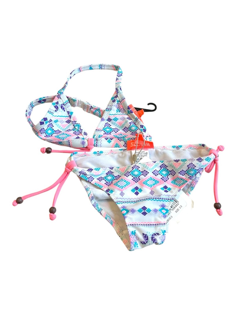 NWT Sunuva Toddler 2-3 Swimwear Bikini UPF 50+ Tribal 2 Piece Bathing Suit
